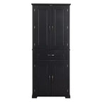 Tall Storage Cabinet with 4 Doors, 1 Drawer and Adjustable Shelves