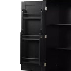 Tall Storage Cabinet with 4 Doors, 1 Drawer and Adjustable Shelves
