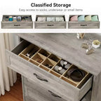 Modern 5/6-Drawer Dresser – Versatile Storage Chest for Bedroom, Closet & Living Room
