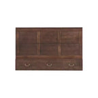 Solid Wood Frame Queen Murphy Bed with 2 Storage Drawers