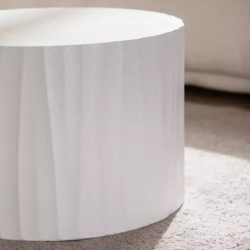 2-Piece Round Wood Coffee Table Set