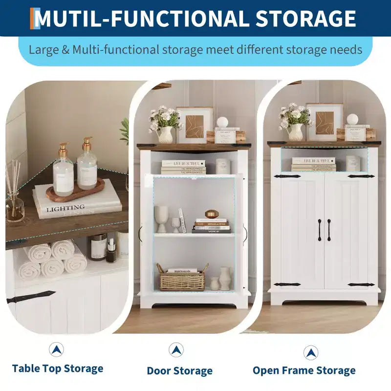 22-Inch Triangle Corner Cabinet for Bathroom, Kitchen, and Living Room