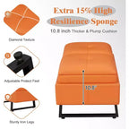 Reception Chairs Entryway Bench - Waiting Room Chair with PU Leather